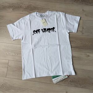 Off-White Neen Graffiti T-Shirt Men’s Small Black NWT Graphic Tee